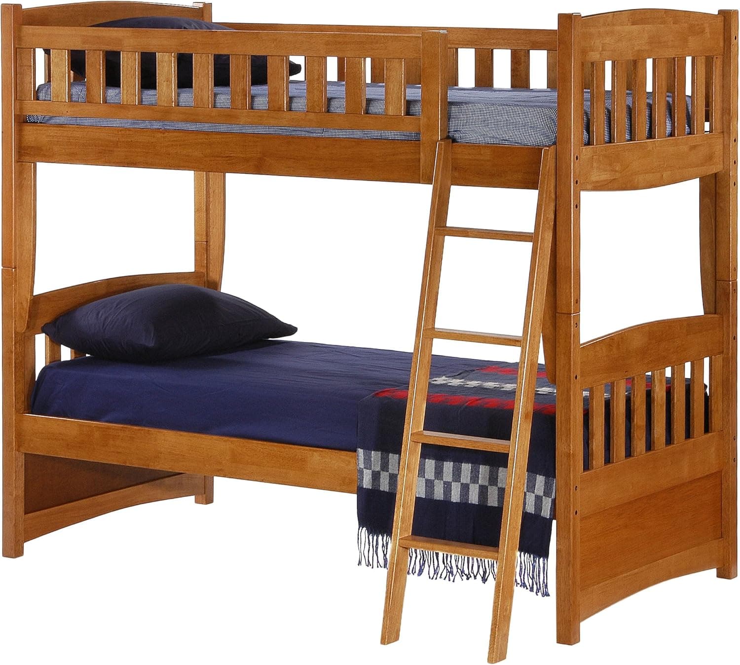 Night & Day Furniture Cinnamon Bunk, Twin Medium Oak Finish