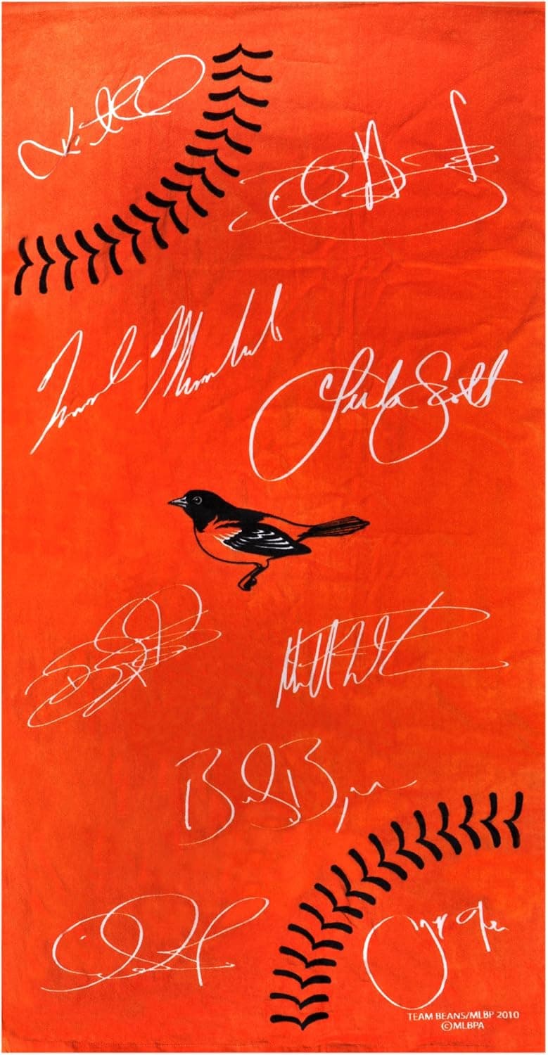 FOCO MLB Unisex 30X60 Printed Signature Ball Towel