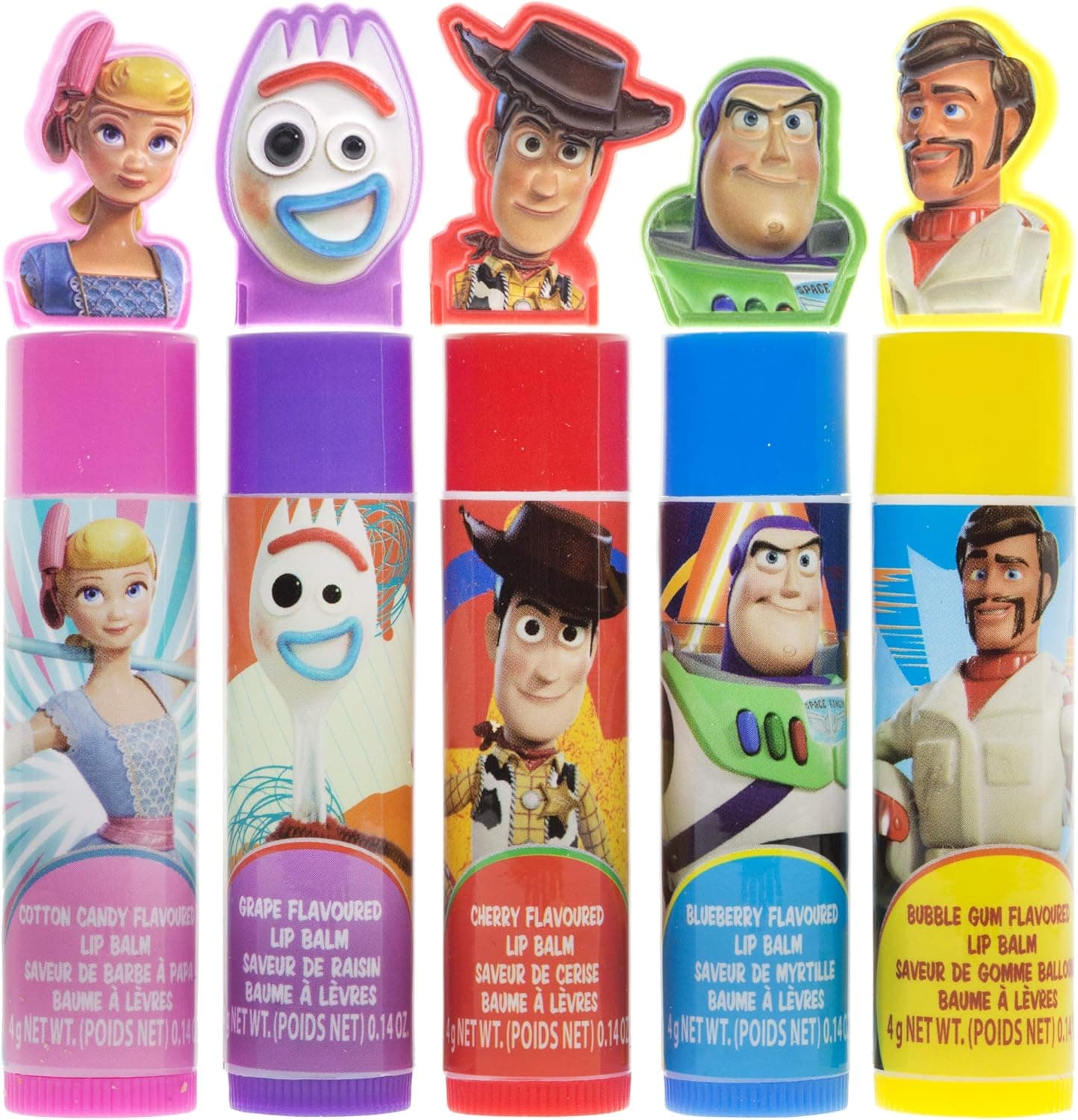 Disney Toy Story 4 5Pk Lip Balm w/ Toppers