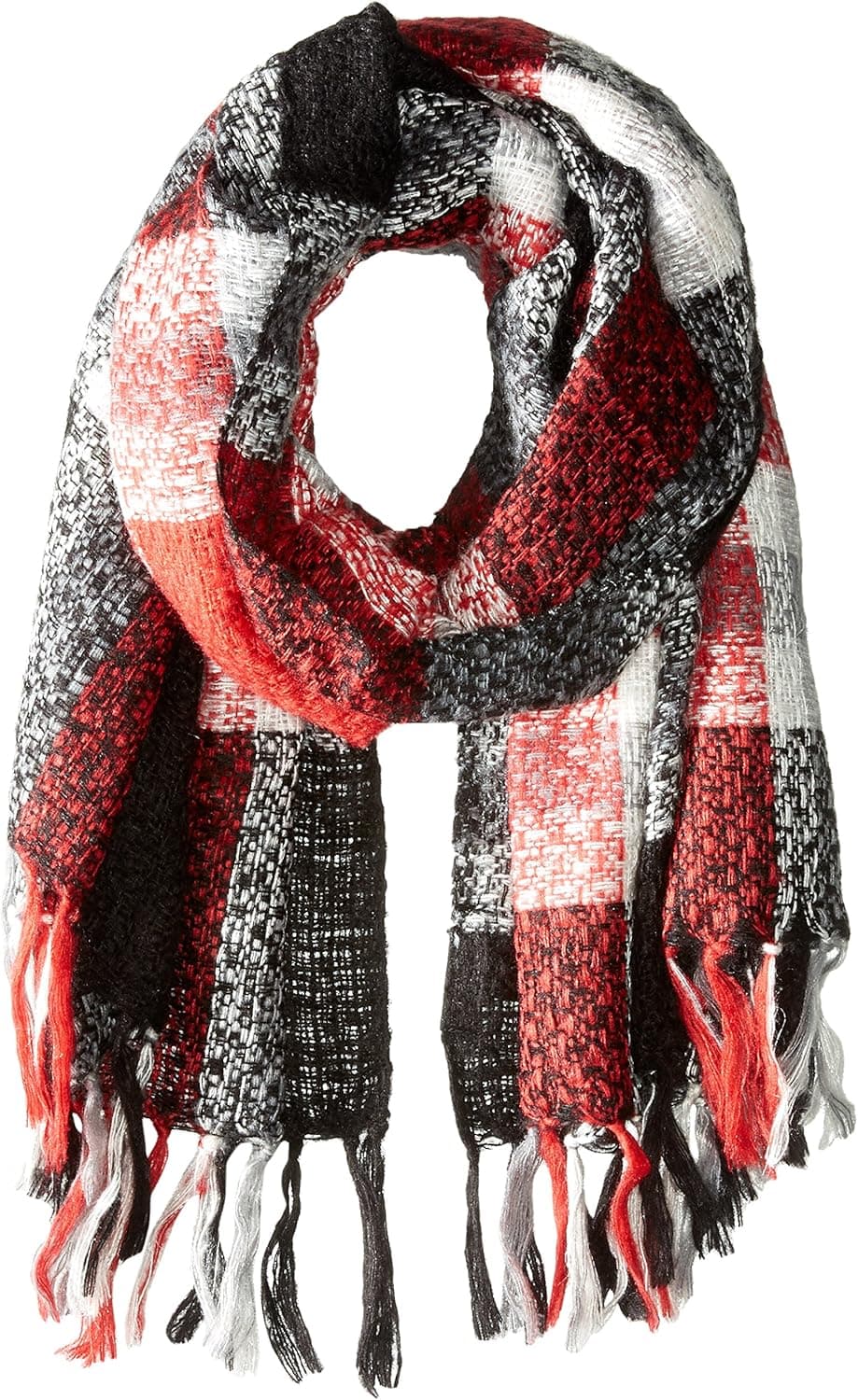 Steve Madden Women's Textured Super Plaid Blanket Wrap