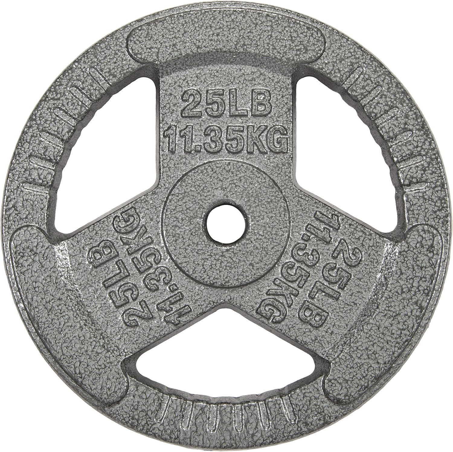 BalanceFrom Cast Iron Plate Weight Plate for Strength Training and Weightlifting, Olympic or Standard