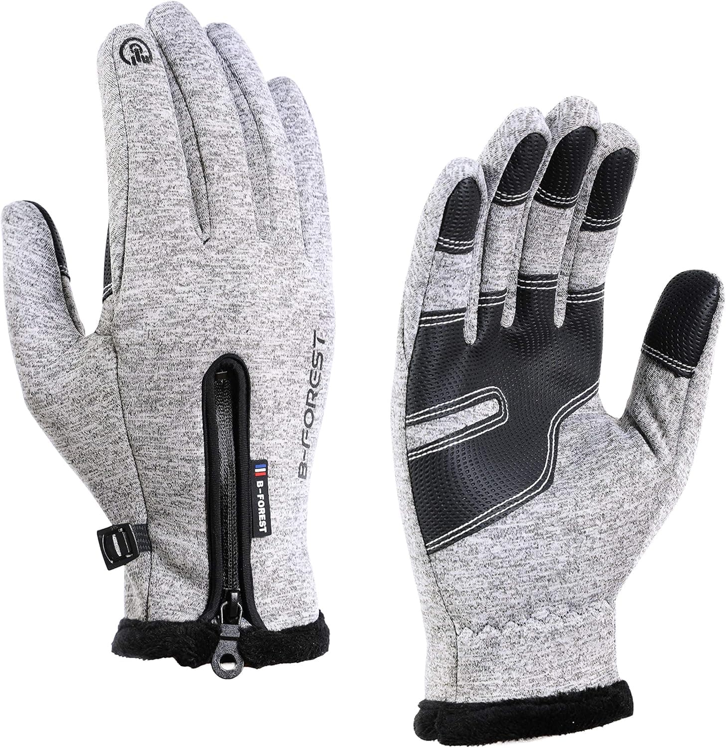 B-Forest Winter Gloves Warm Running Gloves for Men Women, Touch Screen Gloves for Cool Weather for Hiking,Driving,Cycling