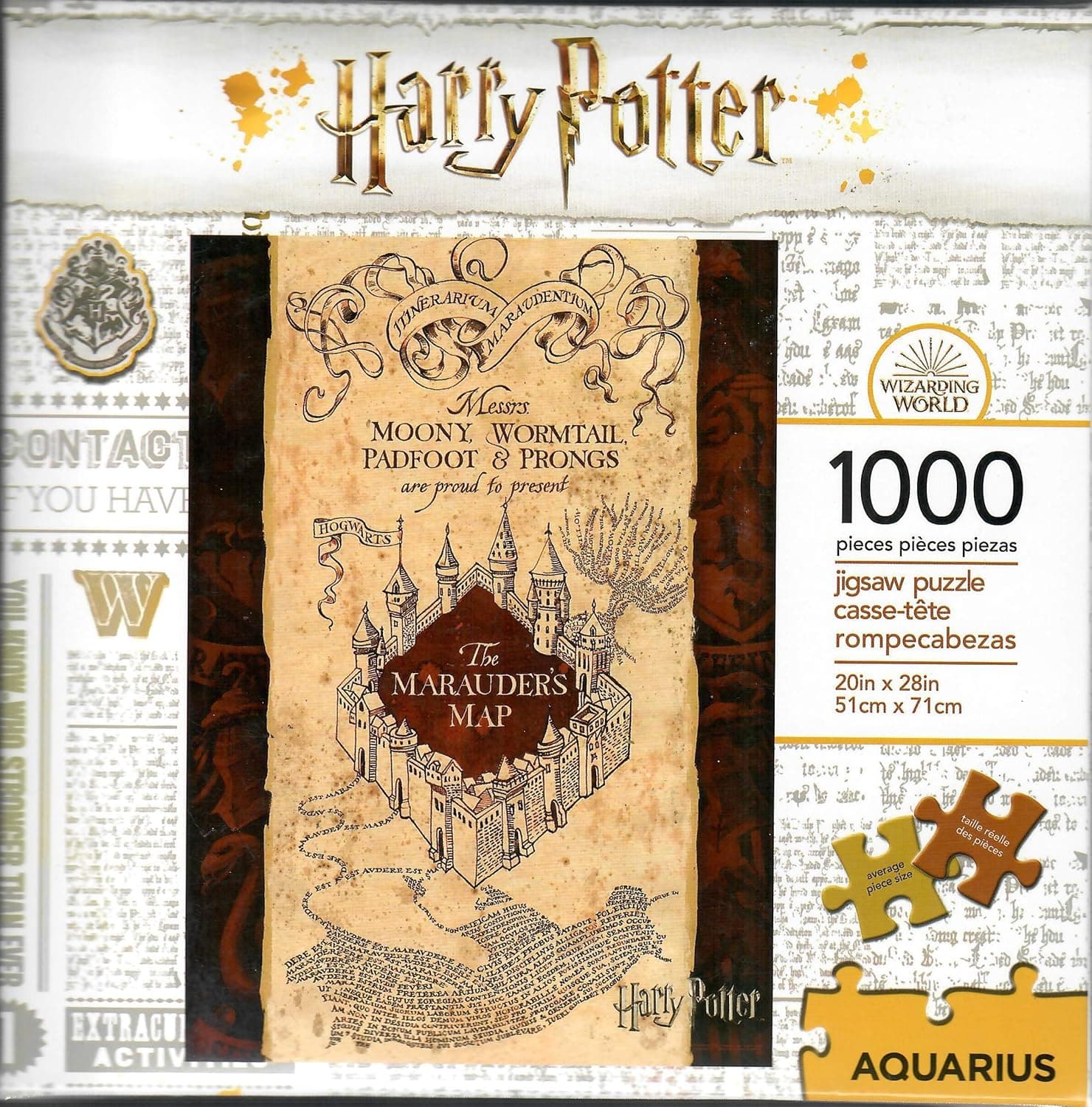 5Star-TD Harry Potter 1,000 Piece Jigsaw Puzzle - Marauder's Map