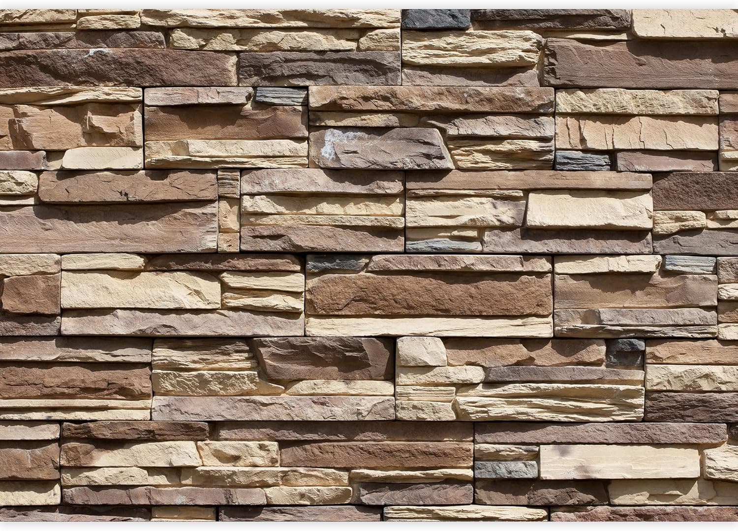 wall26 - Modern Neutral Colored Brick Pattern Wall - Wall Mural, Removable Wallpaper, Home Decor - 100x144 inches