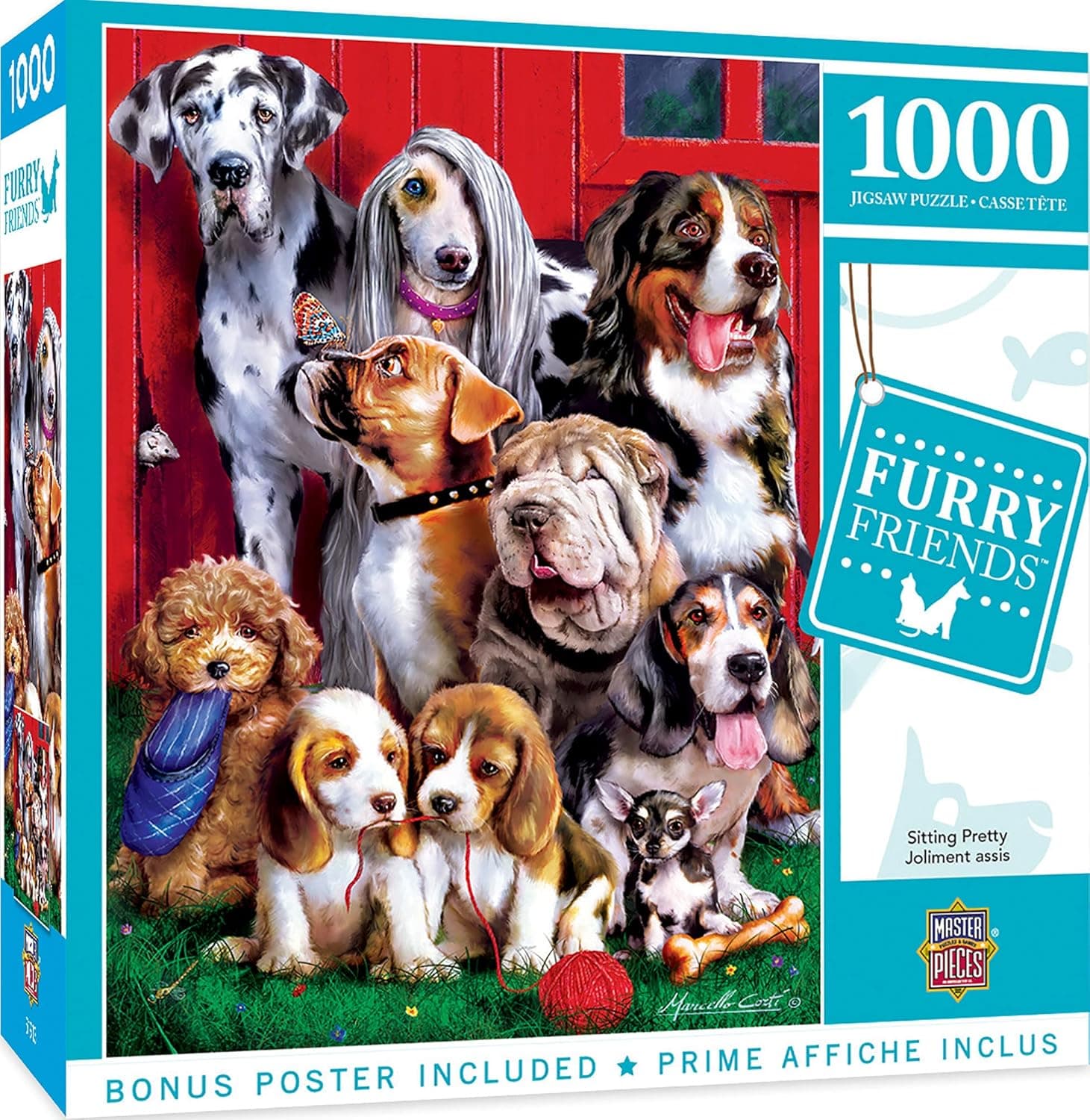 MasterPieces 1000 Piece Jigsaw Puzzle for Adults, Family, Or Kids - Sitting Pretty - 19.25"x26.75"