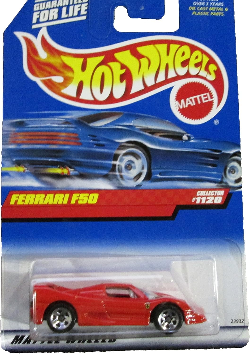Hot Wheels Ferrari F50 1999 1:64 Scale Red Ferrari F50 Die Cast Car Collector #1120