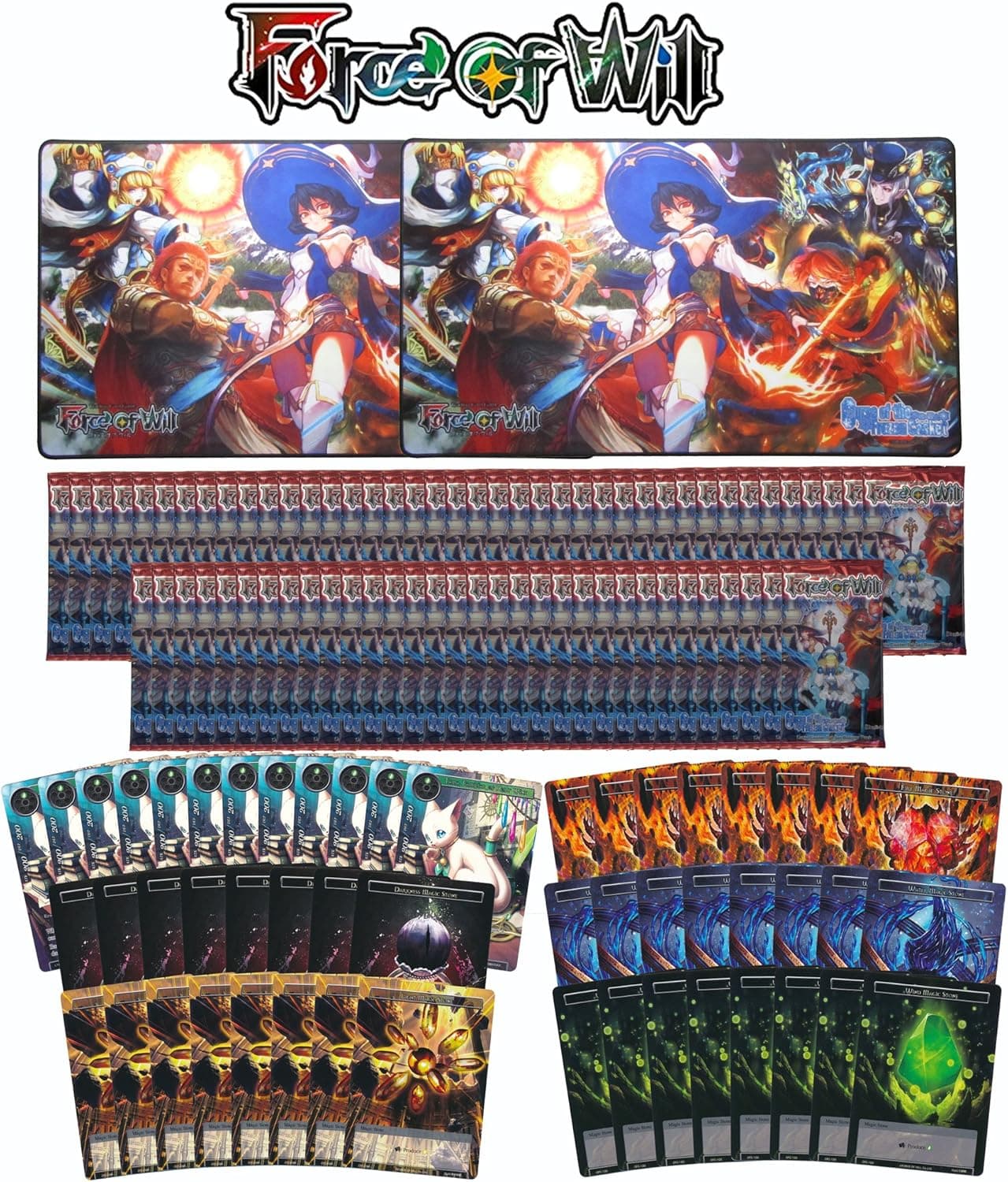 Force of Will Curse of the Frozen Casket: Pre-Release Kit! Includes Playmats, Pre-Release Event Cards, and More! 72 Lapis Cluster 1st Set Booster Packs!