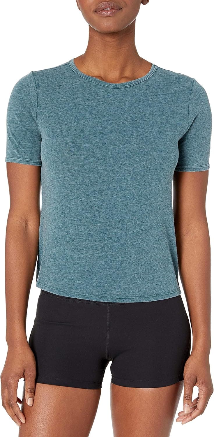 Core 10 Women's Tri Blend Cropped Boyfriend T-Shirt