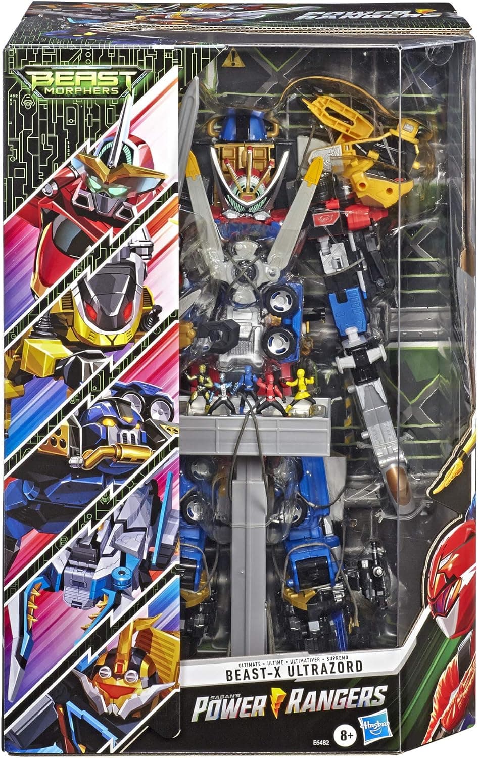 Hasbro Power Rangers Beast Morphers Beast-X Ultrazord Ultimate Collection Includes All 5 Converting Zord Action Figures