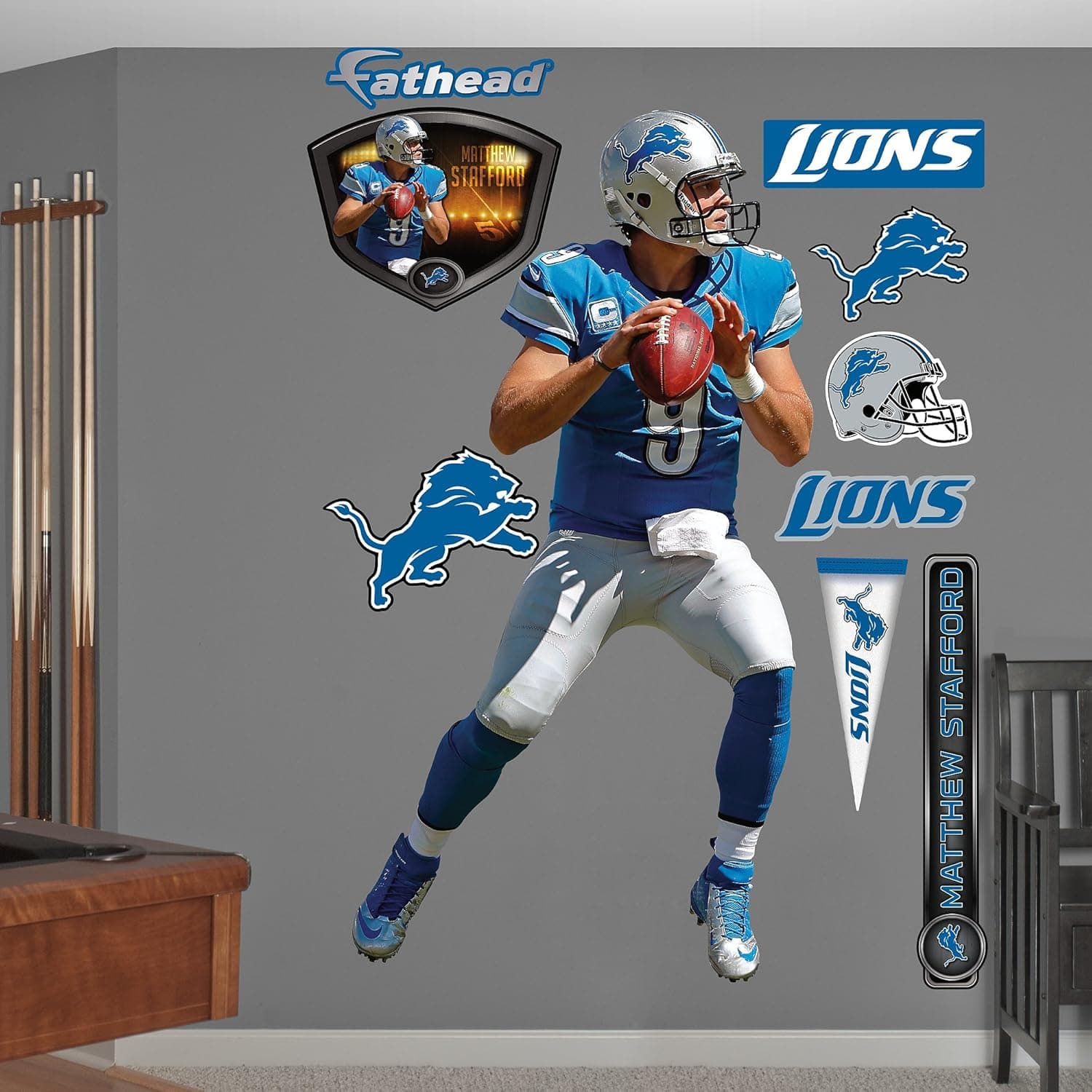 Fathead NFL Detroit Lions Matthew Stafford - Home