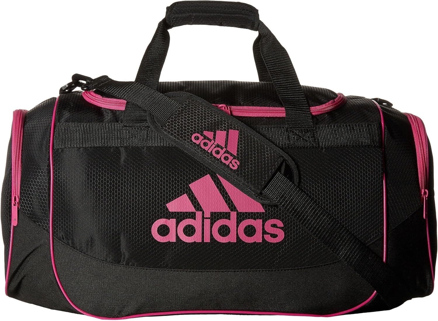 adidas Unisex Defense Medium Duffel Bag Black/Intense Pink One Size