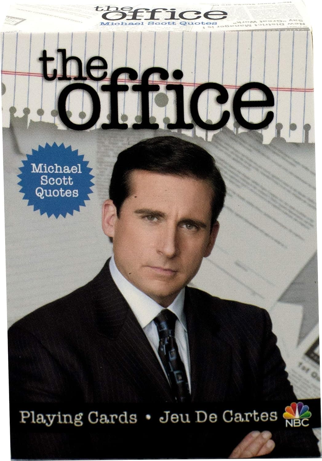 AQUARIUS The Office Michael Quotes Playing Cards - Michael Themed Deck of Cards for Your Favorite Card Games - Officially Licensed The Office Merchandise & Collectibles