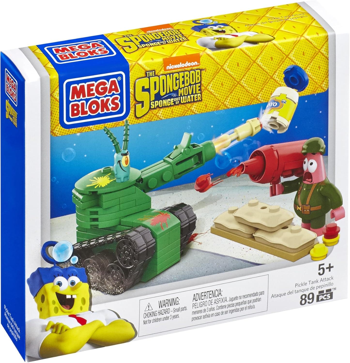 Mega Bloks SpongeBob Pickle Tank Attack Building Set