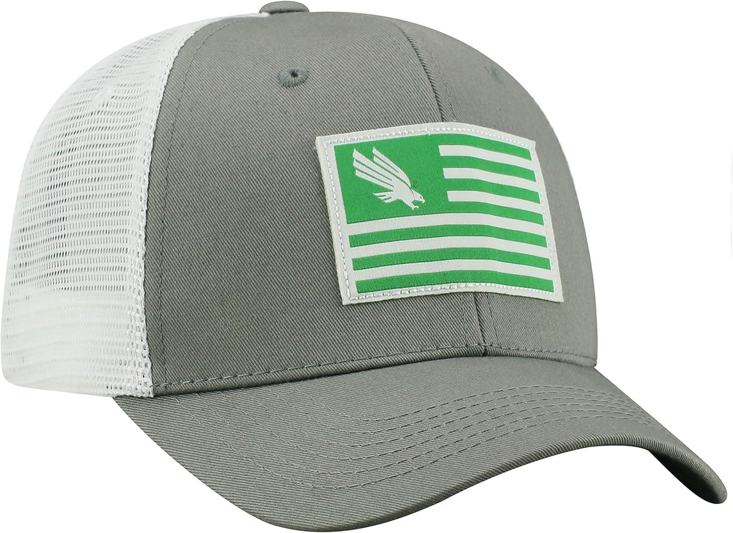 Top of the World Snapback Adjustable Team Icon Flag Gray Mesh Trucker Hat