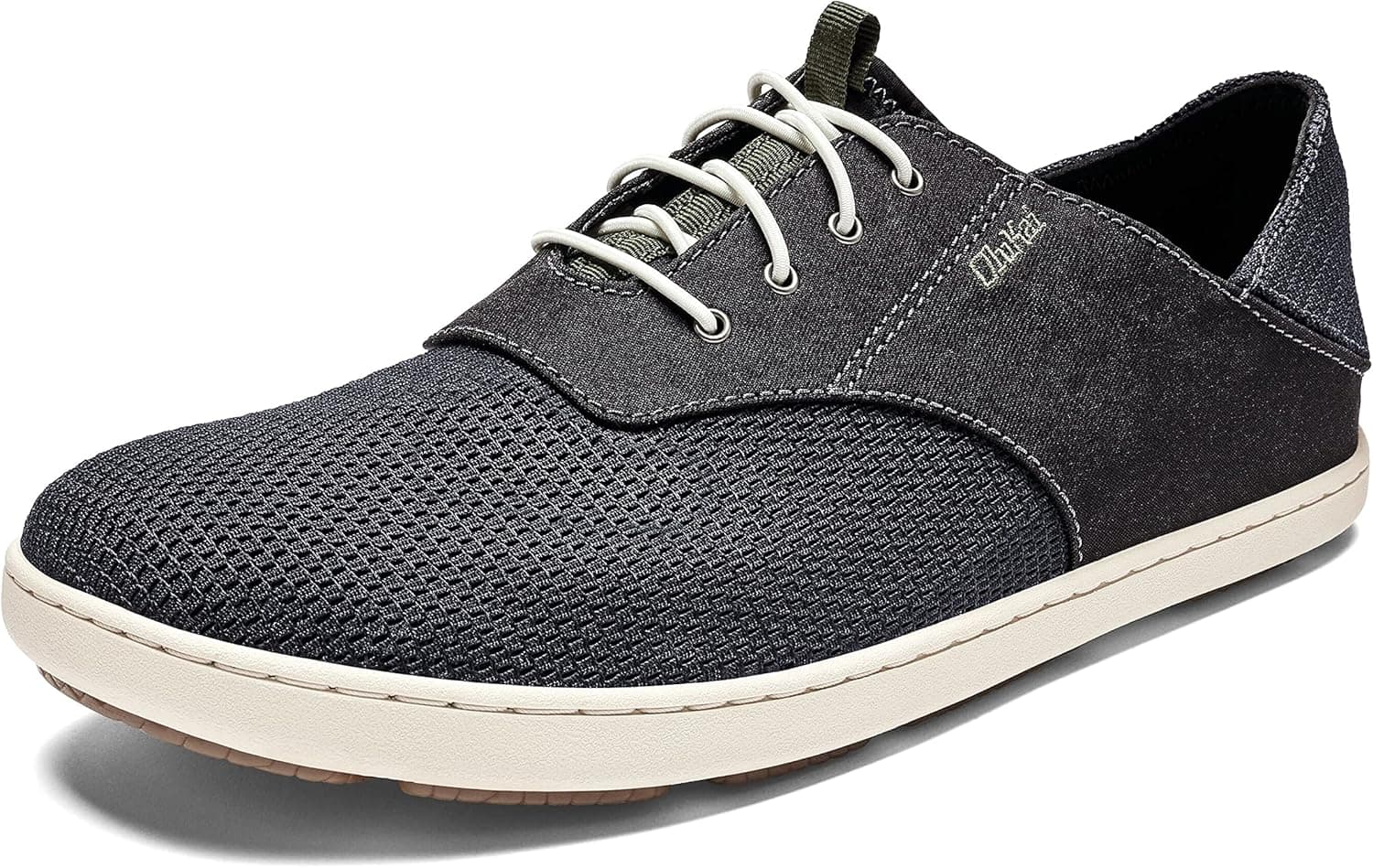 OLUKAI Nohea Moku Men's Shoes, All Day Sneakers, No Tie Laces & Stretch Construction, Breathable Mesh & All Weather Rubber Soles