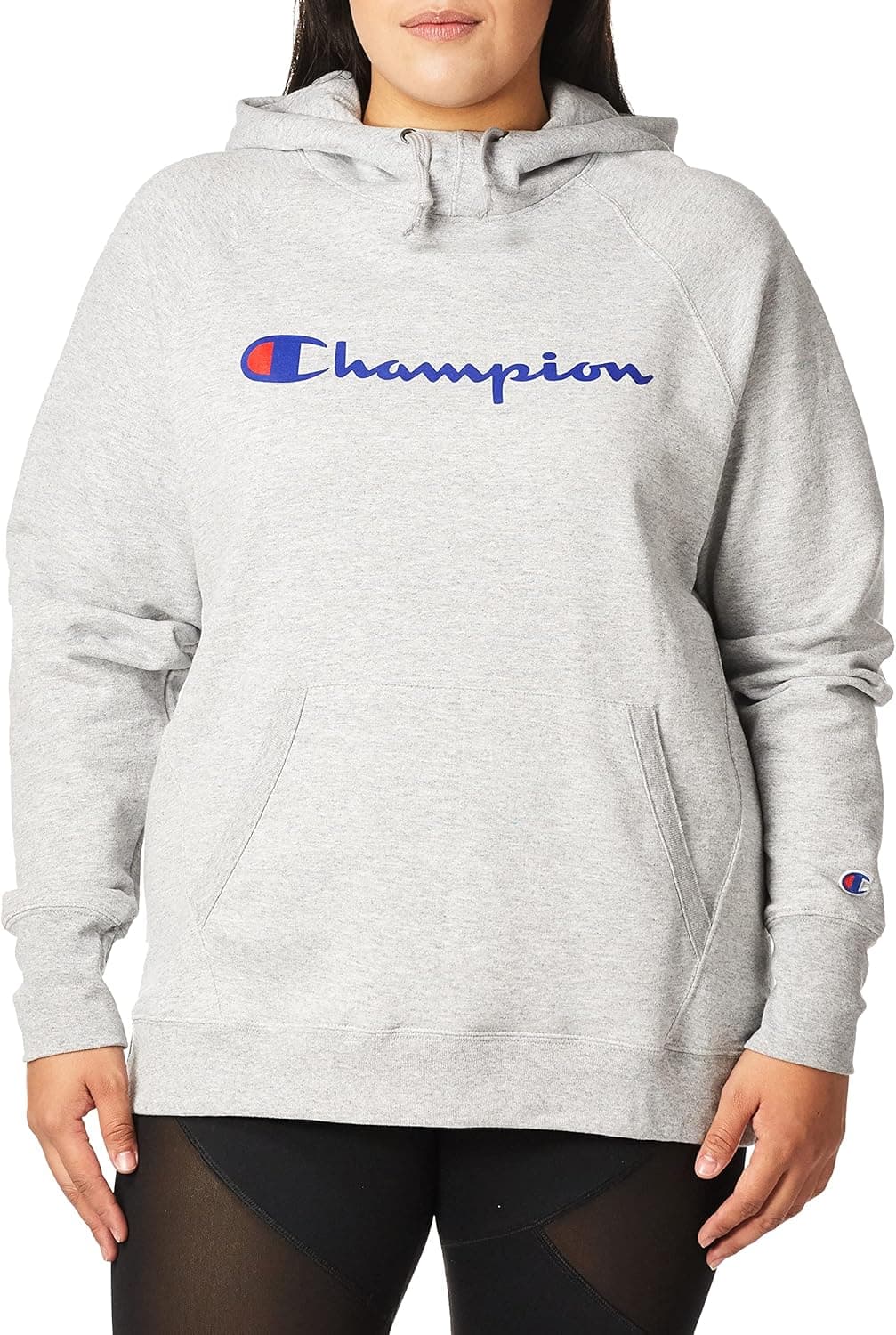 Champion Women's Powerblend Fleece Hoodie, Script Logo