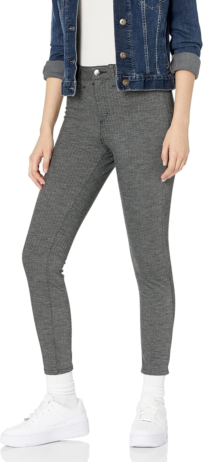 Daily Ritual Women's Ponte Knit Flat-Front Faux-5-Pocket Legging