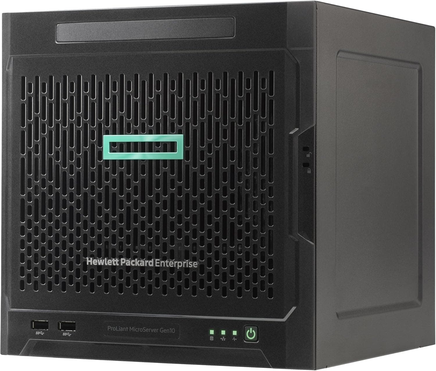 HP ProLiant MicroServer Gen10 Ultra Quad-core 8GB DDR4 SDRAM Serial ATA/600 Controller Micro Tower Server Model P03698-S01