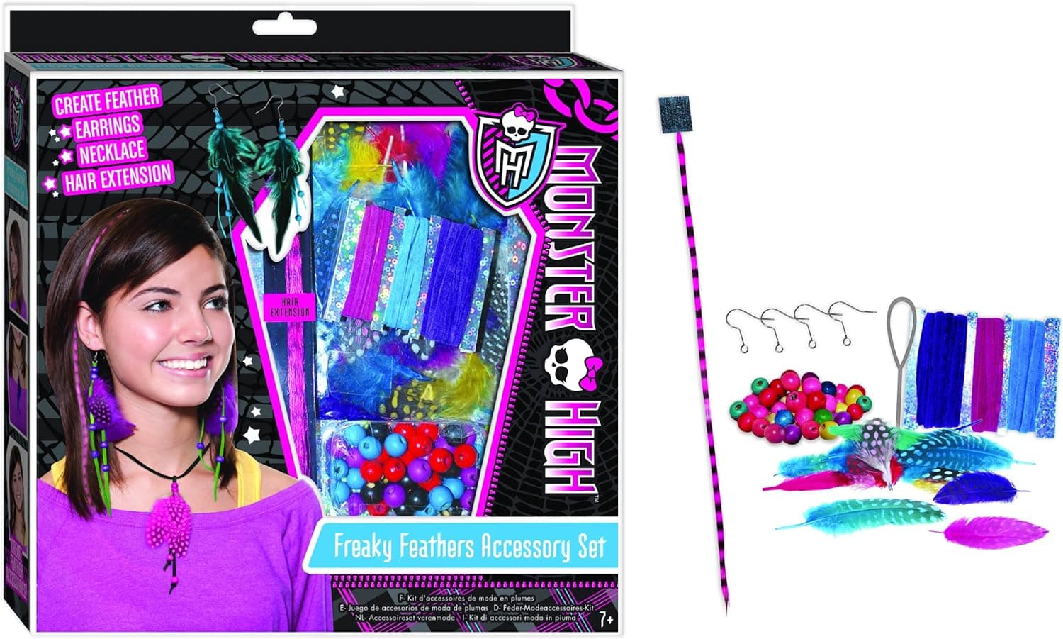 Monster High Freaky Feathers Accessory Kit for Jewelry & Hair Extensions