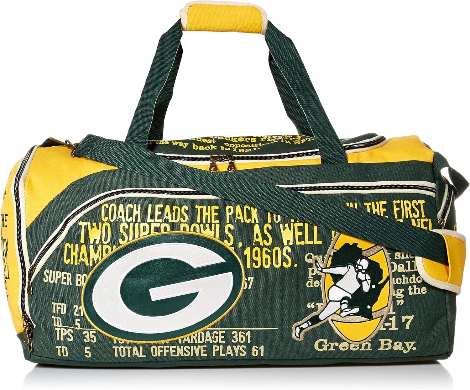 FOCO NFL Green Bay Packers Duffle