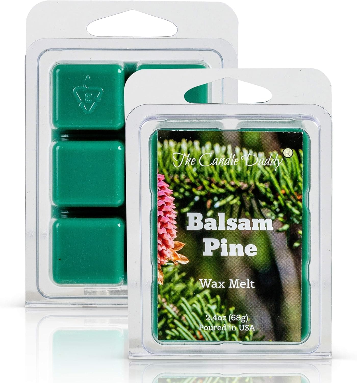 The Candle Daddy Balsam Pine Scented Wax Melts - 2 Ounce - 6 Cubes - 1 Pack