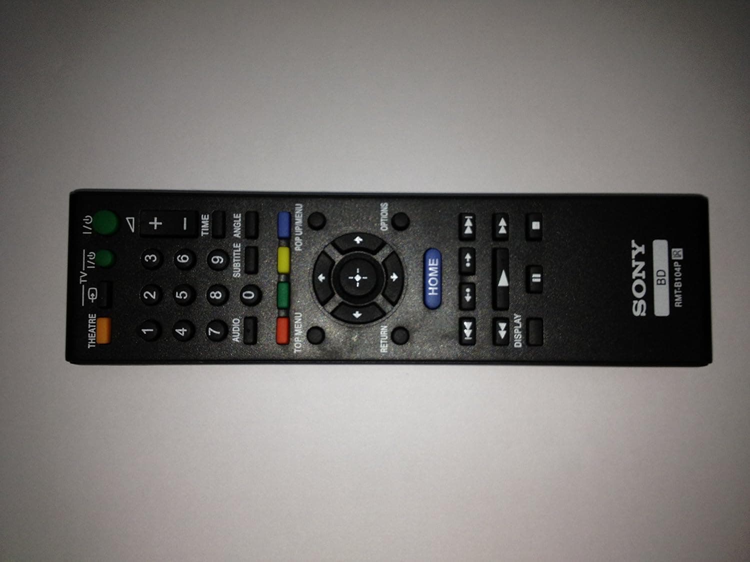 BD RMT-B104P BLU-RAY DISC PLAYER REMOTE CONTROL For SONY BDP-S360/560