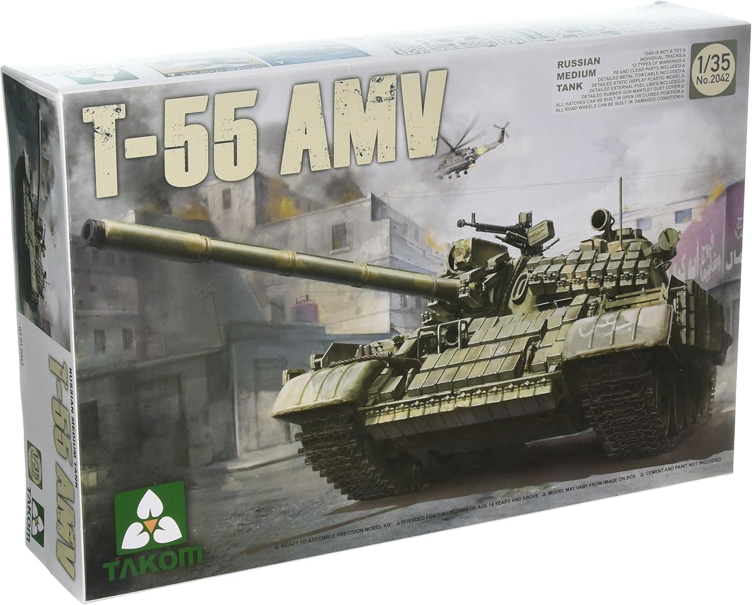TAKOM T-55 AMV Russian Medium Tank Model Kit