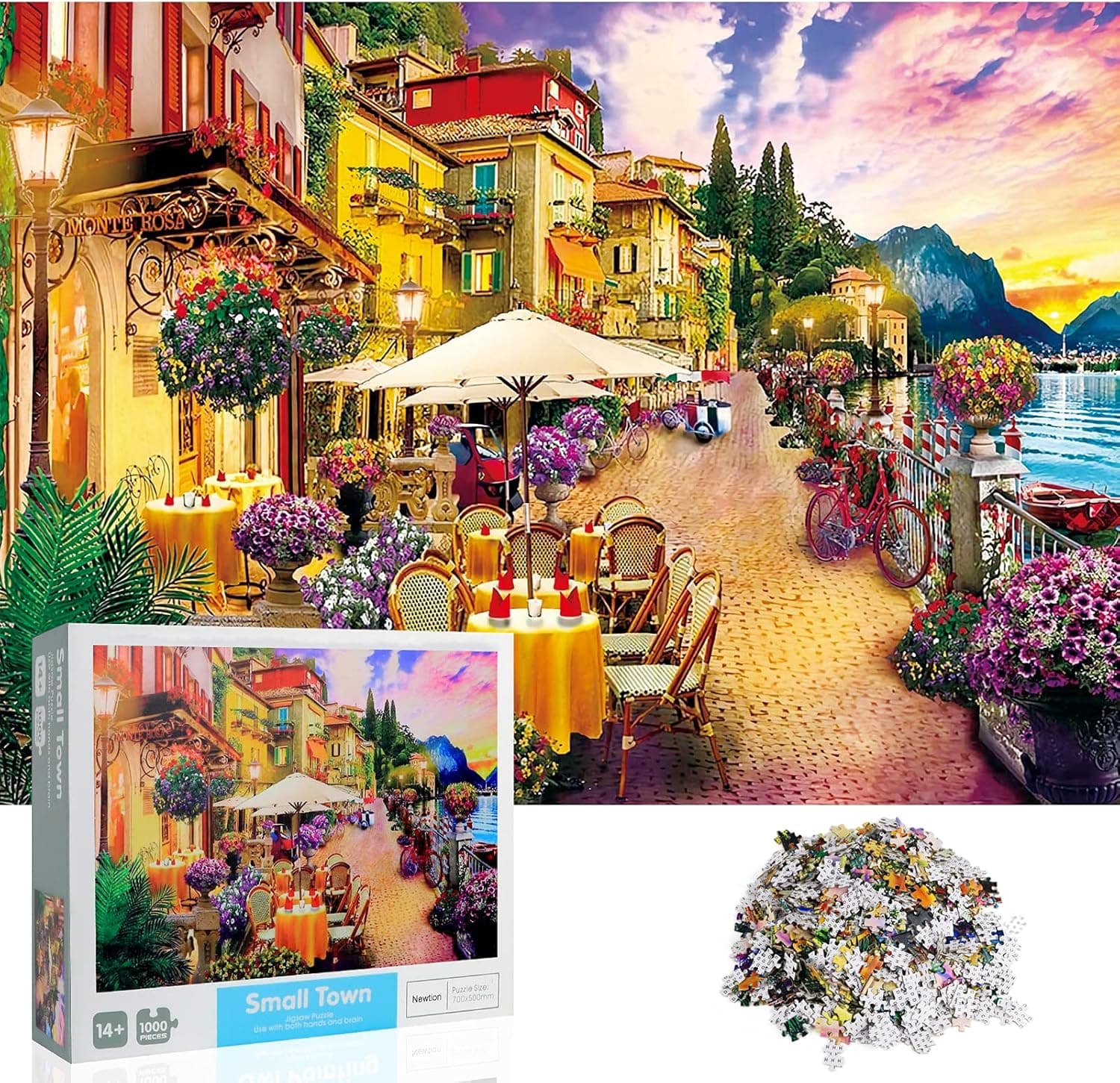Small Town - Jigsaw Puzzle 1000 PCS Jigsaw Puzzles Large Size 30" x 20"