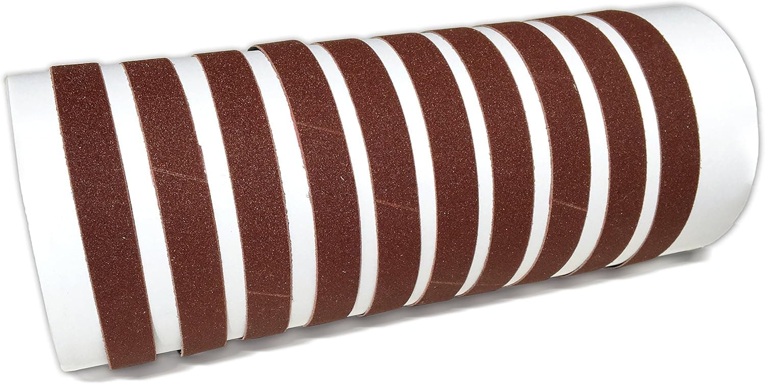 Red Label Abrasives 3/4 X 12 Inch Fine P800 Grit Knife Sharpener Sanding Belts, 10 Pack (Compatible with Work Sharp Ken Onion)