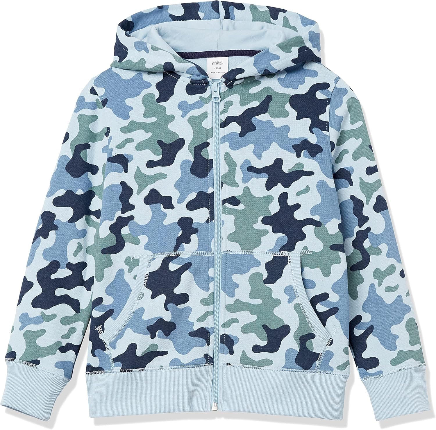 Amazon Essentials Boys and Toddlers' Fleece Zip-up Hoodie Sweatshirt