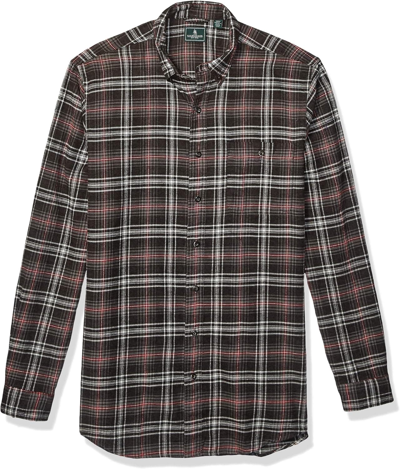 G.H. Bass & Co. Men's Big and Tall Fireside Flannels Long Sleeve Button Down Shirt