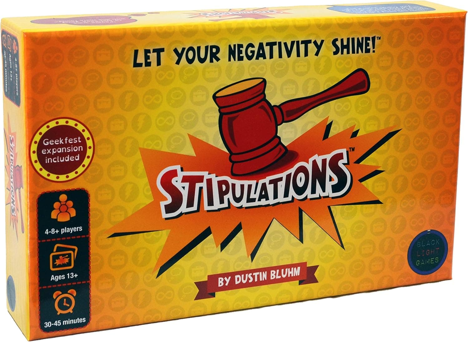 Stipulations Party Game, Let Your Negativity Shine