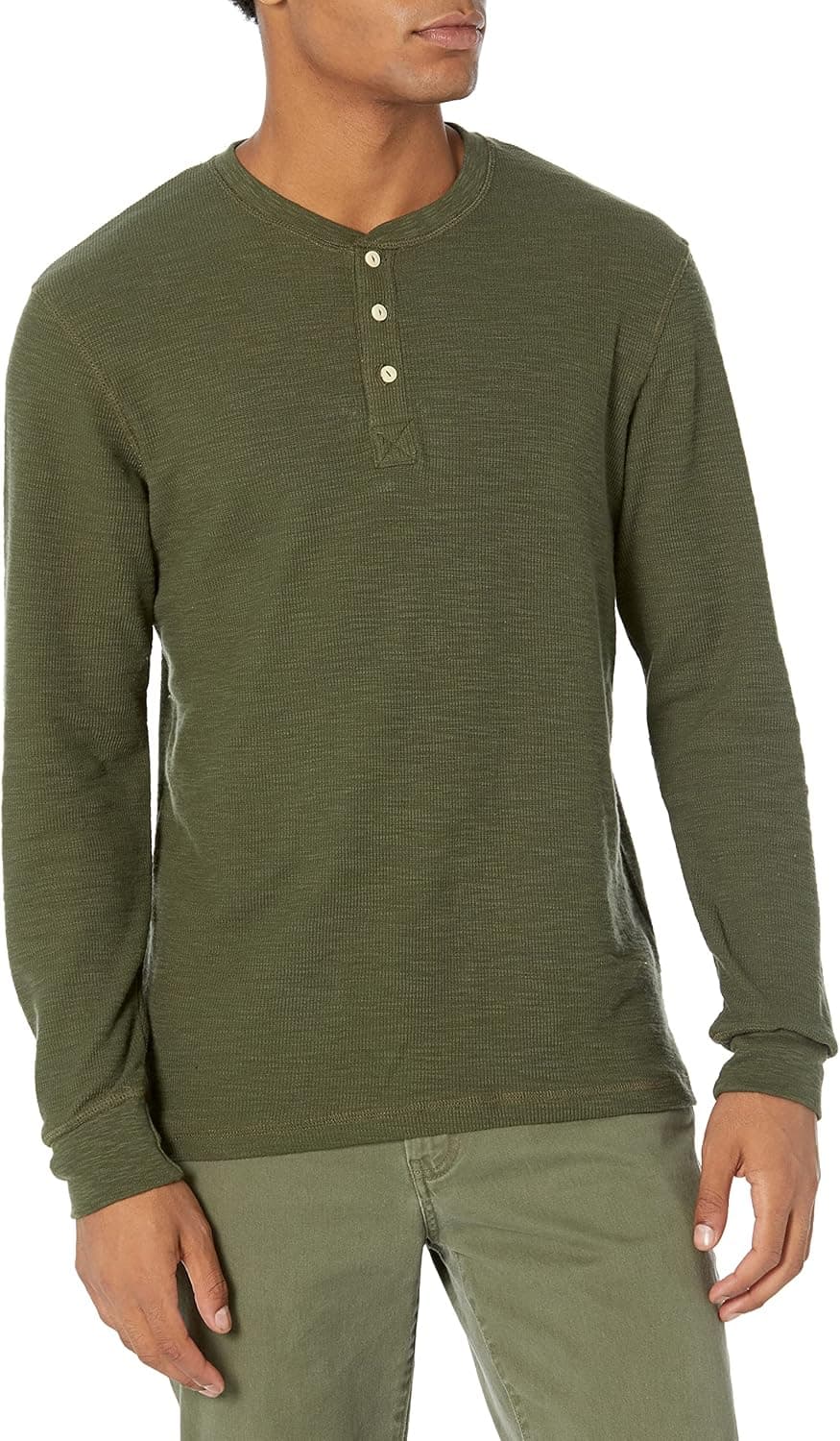 Goodthreads Men's Long-Sleeve Slub Thermal Henley