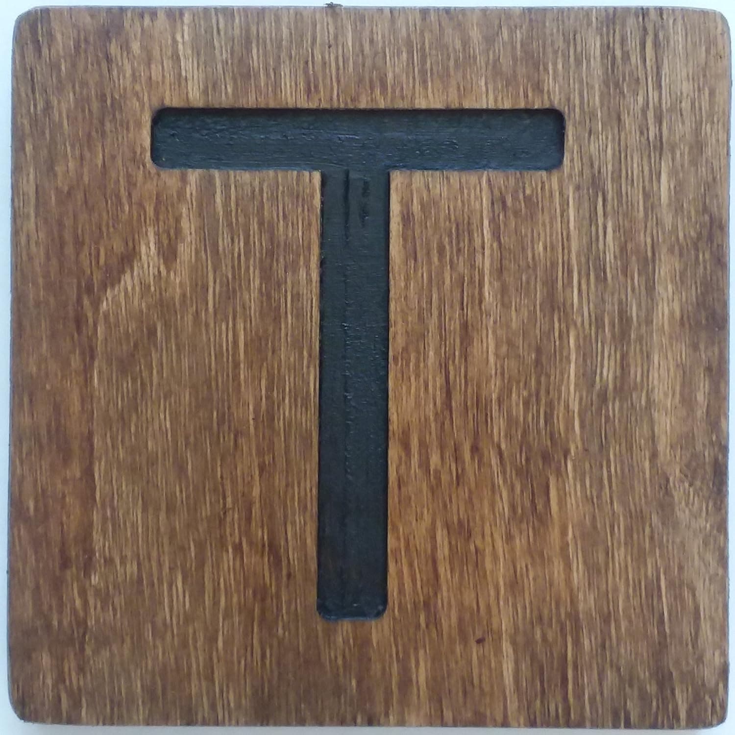 LARON LLC Large Crossword Letter Tile (3 1/2 X 3 1/2 Medium, T)