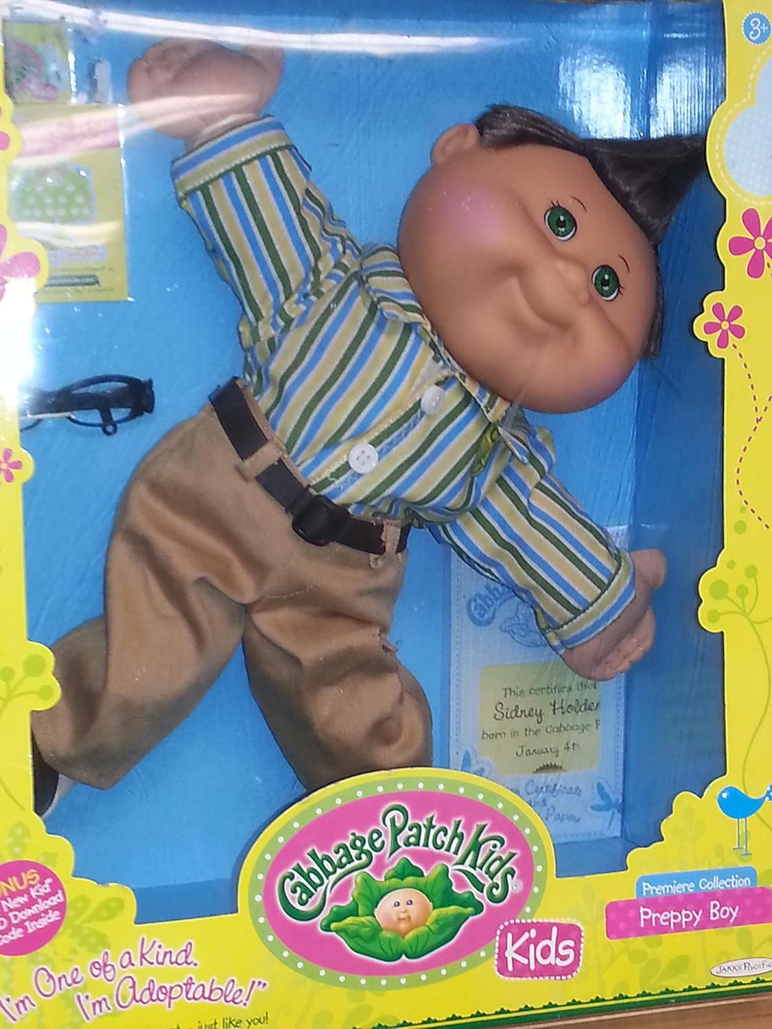 Cabbage Patch Kids Brunette Hair Caucasian Preppy Boy