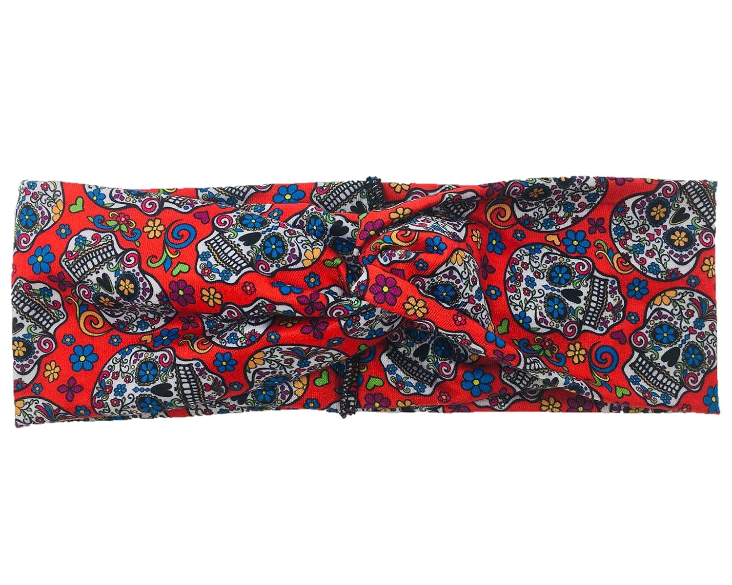 Shimmer Anna Shine Halloween Sugar Skull Day of the Dead Headbands for Women (Sugar Skull Red)