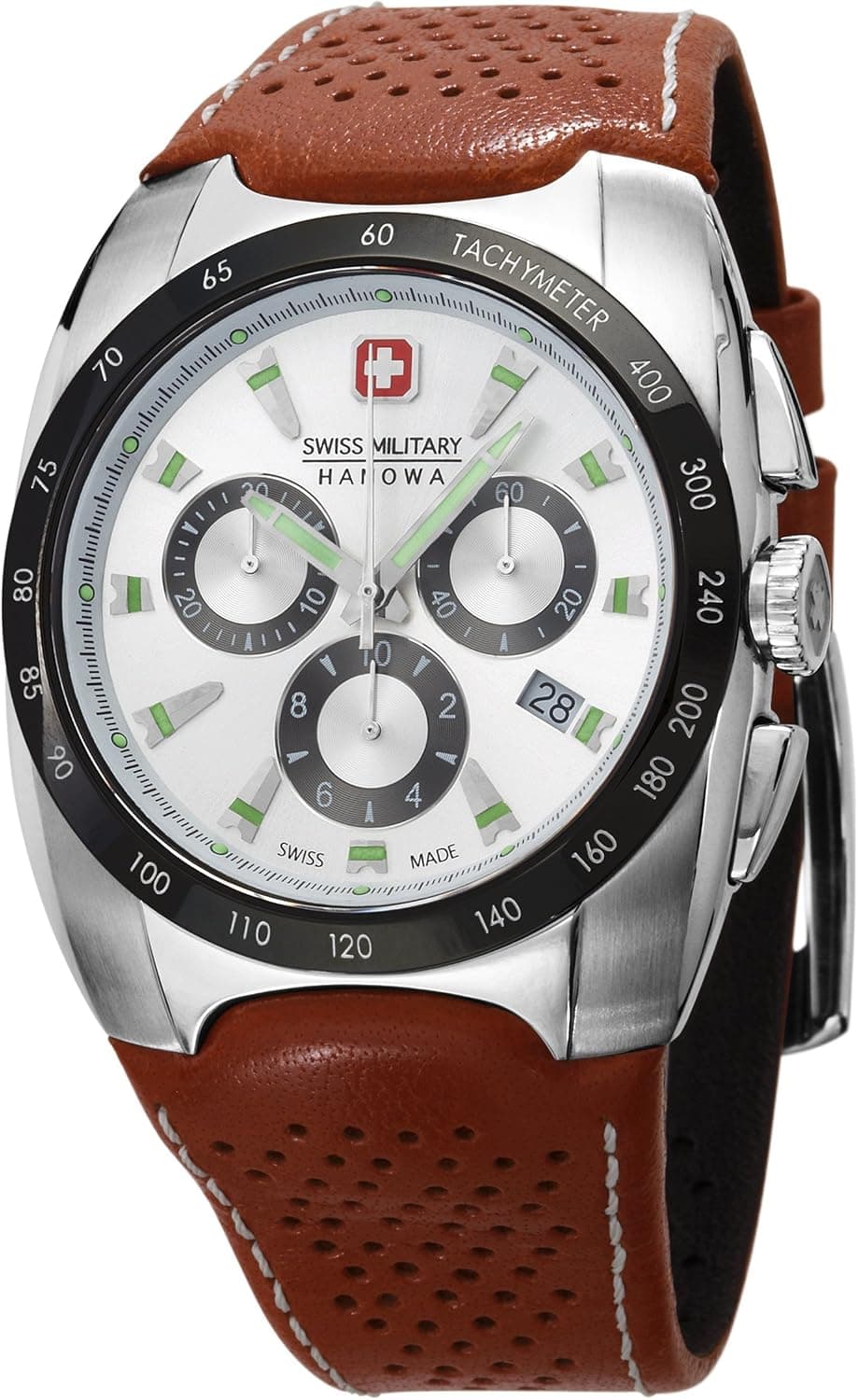 Swiss Military Hanowa Men's 06-4091-04-001 Challenger Silver Dial Rubber Strap Watch