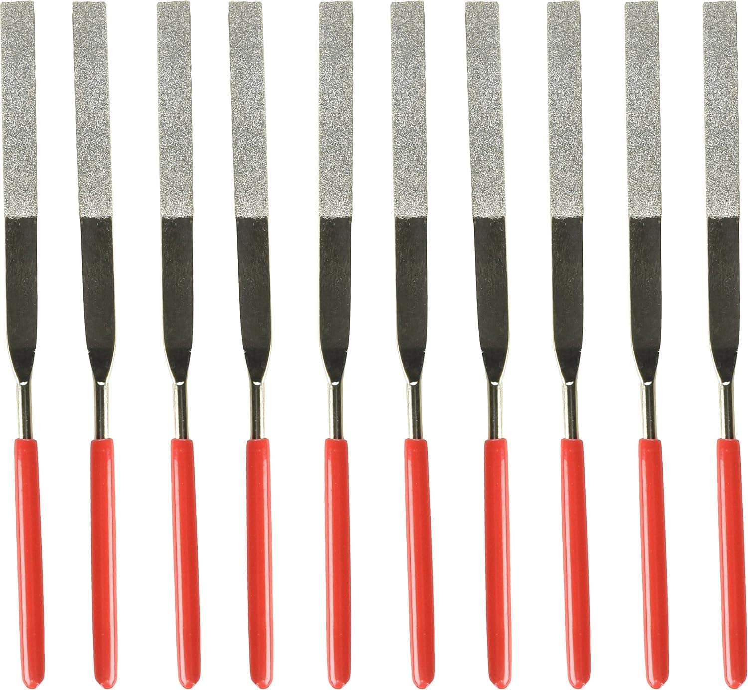 uxcell Stone Glass Metal Flat Diamond Needle Files 10 Piece