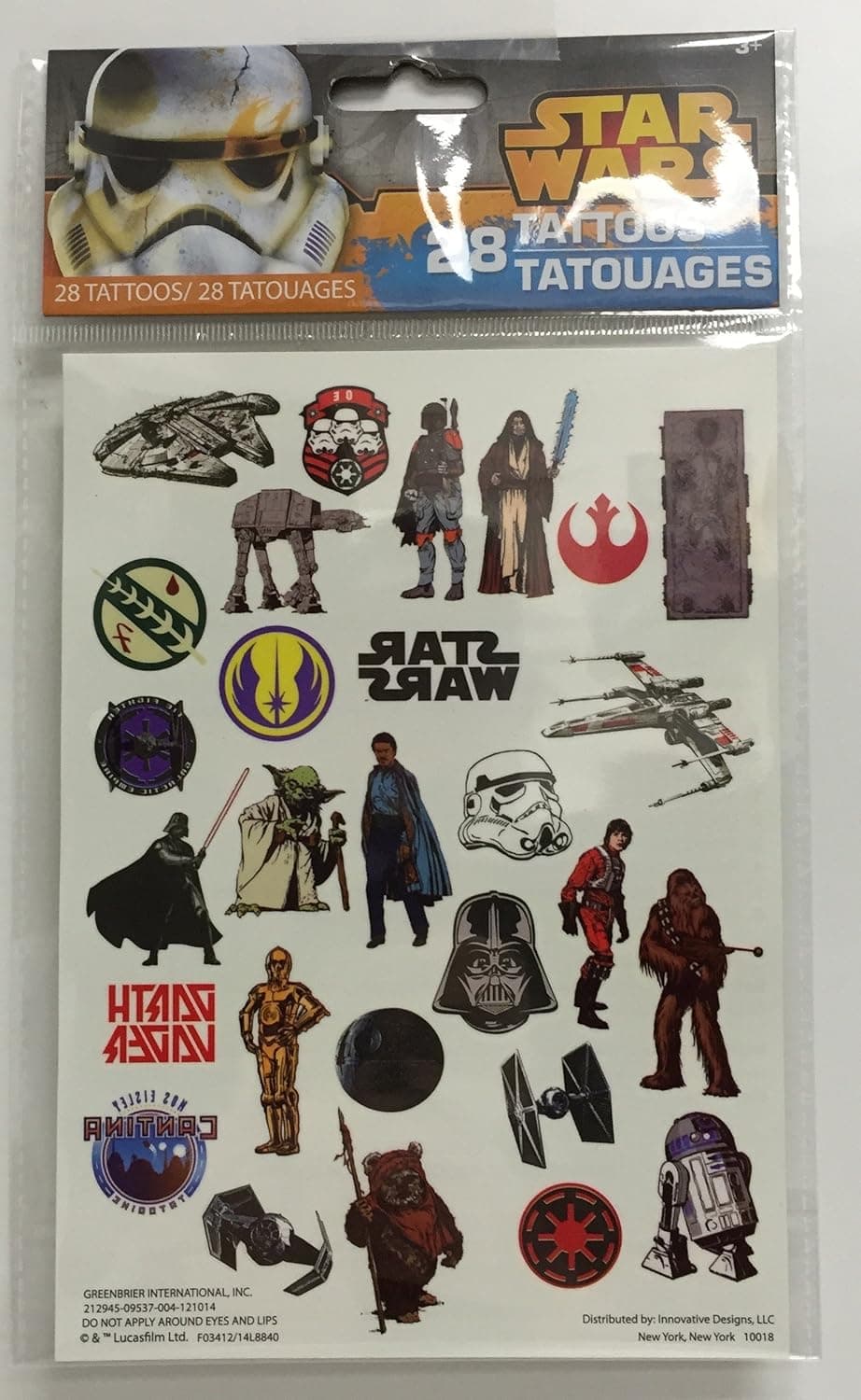 Star Wars Temporary Tattoos