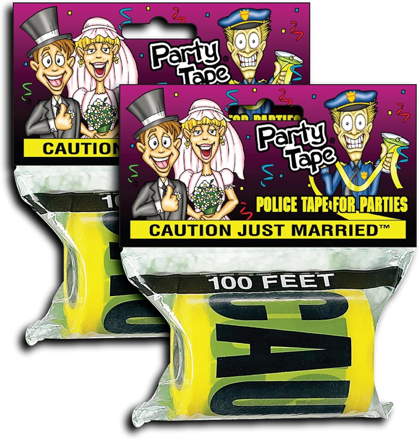 Party Tape 2-Pack - Caution JUST Married