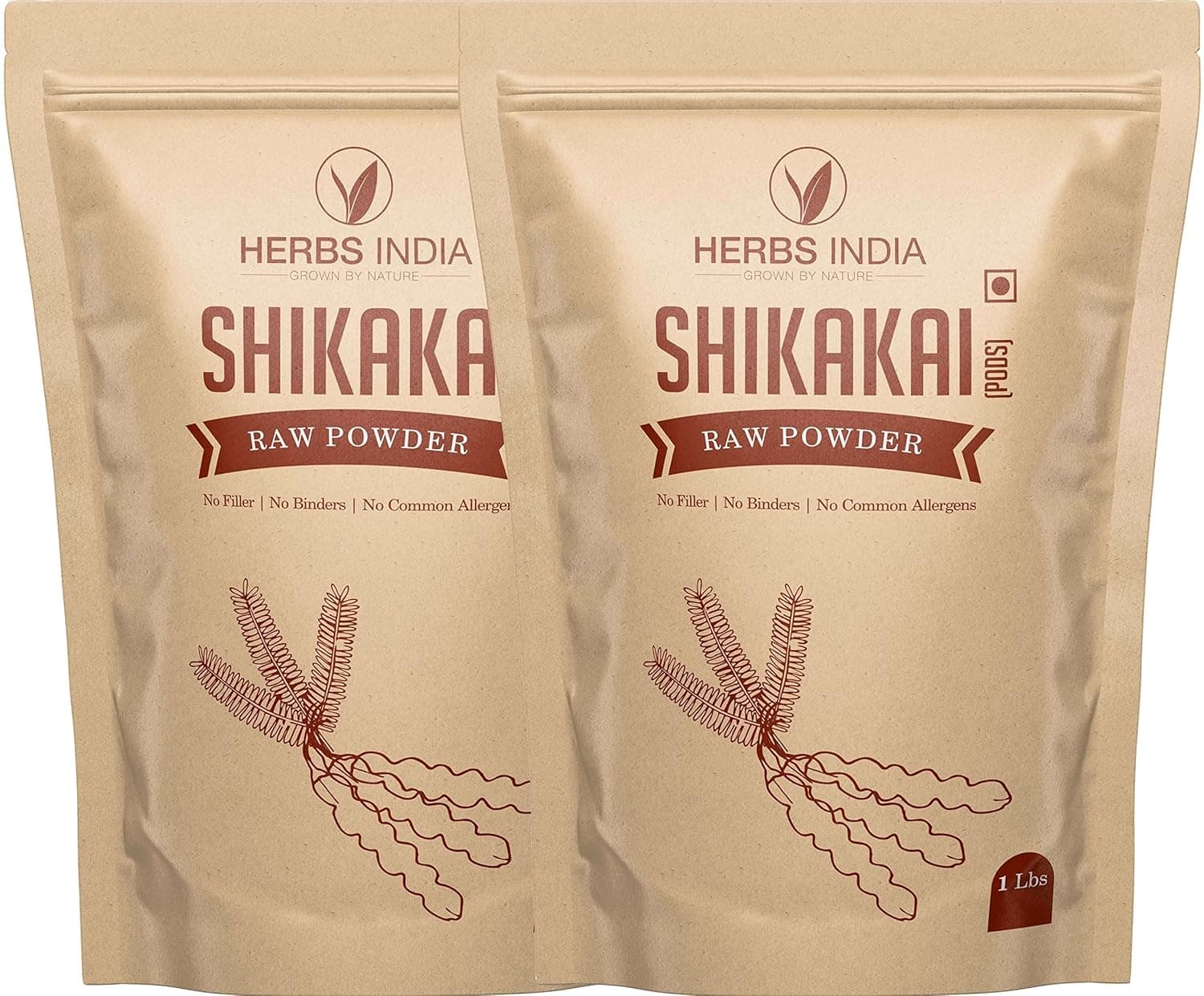 Shikakai Powder for Hair Growth - Acacia Concinna (Shikai Powder) - Best Natural Cleanser - All Natural - Herbs India (32 Oz - 2 Pound)