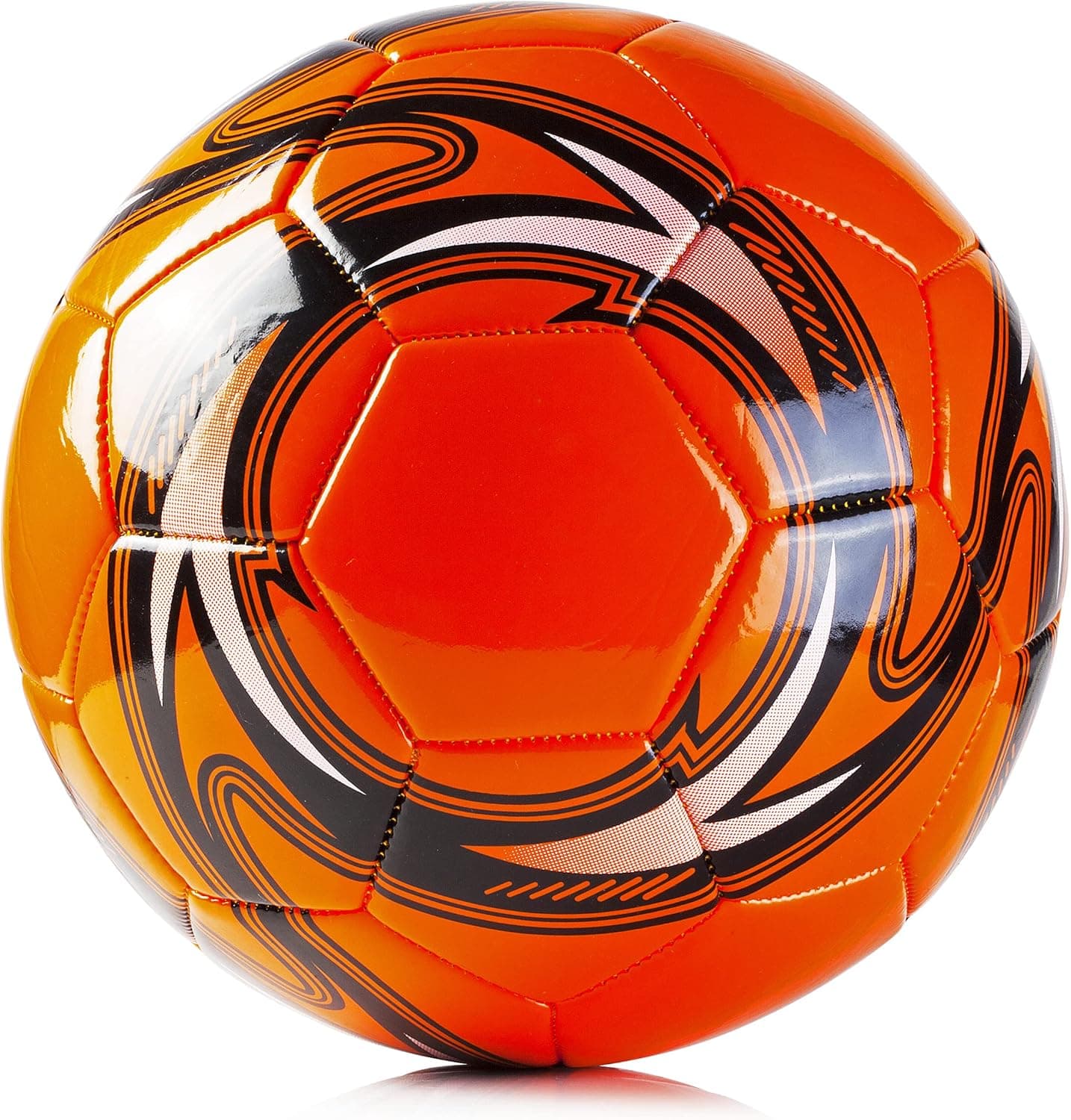 Western Star Soccer Ball Size 3 & Size 4 & Size 5 - Official Match Weight - 5 Colors - Youth & Adult Soccer Players - Helix Design - Durable, Long-Lasting Construction & Attractive Soccer Gifts