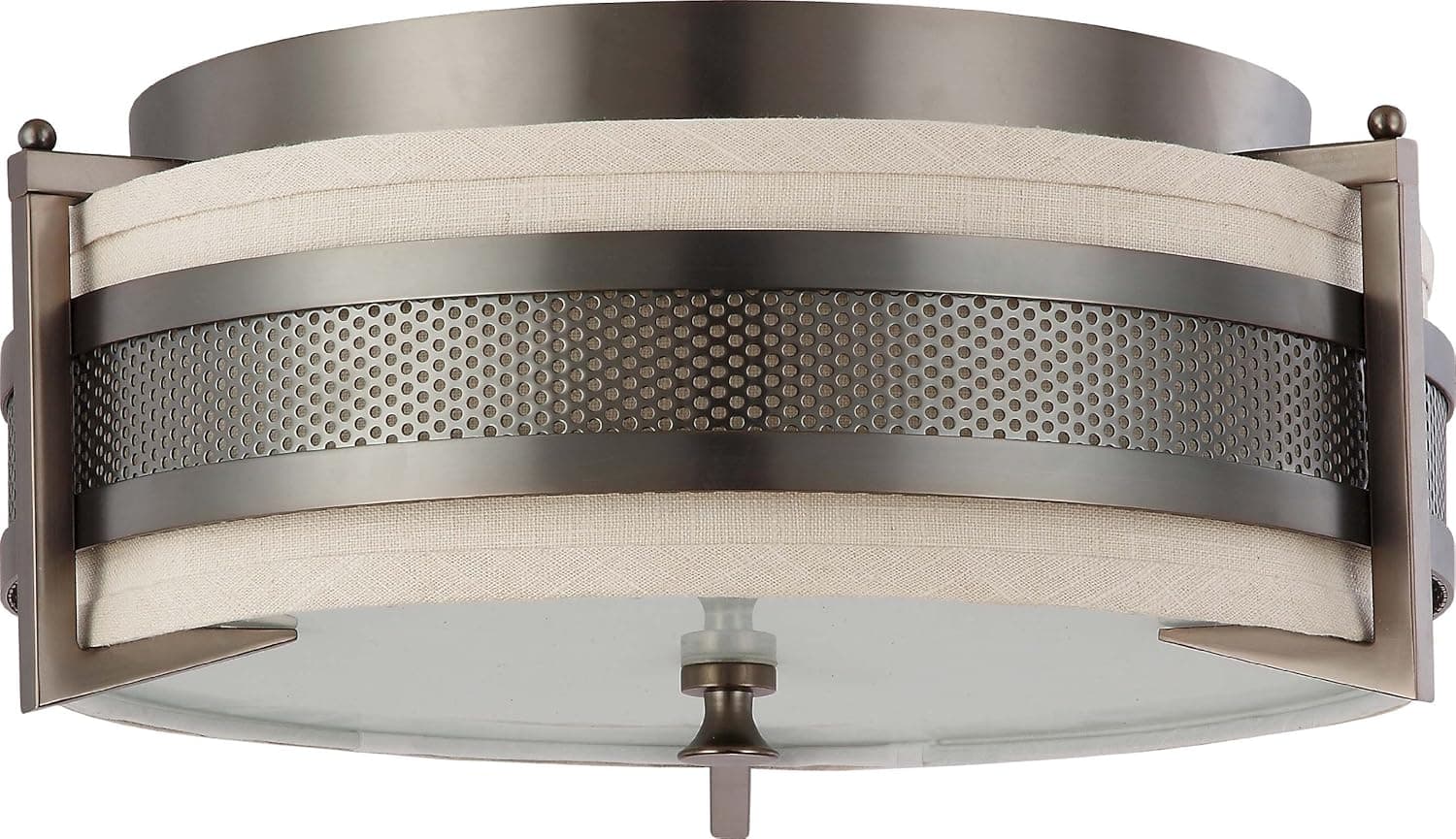NUVO 60/4436 Three Light Flush Mount, Unknown, Bronze/Dark