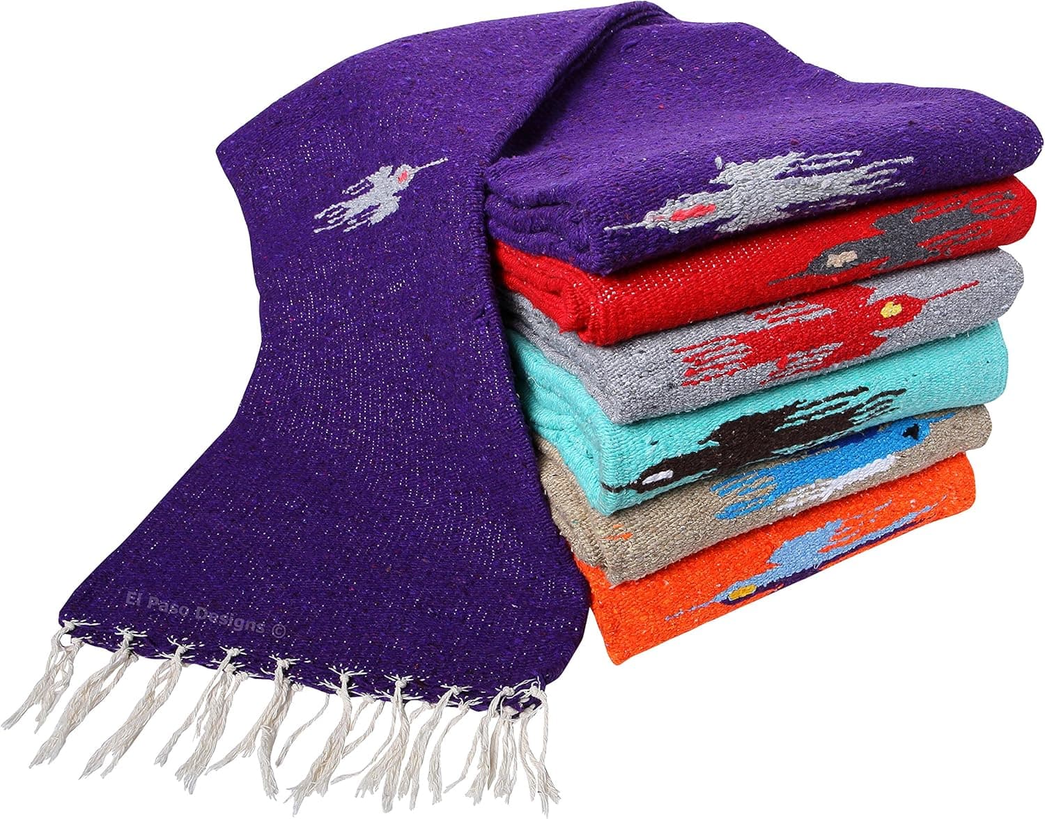 El Paso Designs Mexican Thunderbird Yoga Blanket (Red)