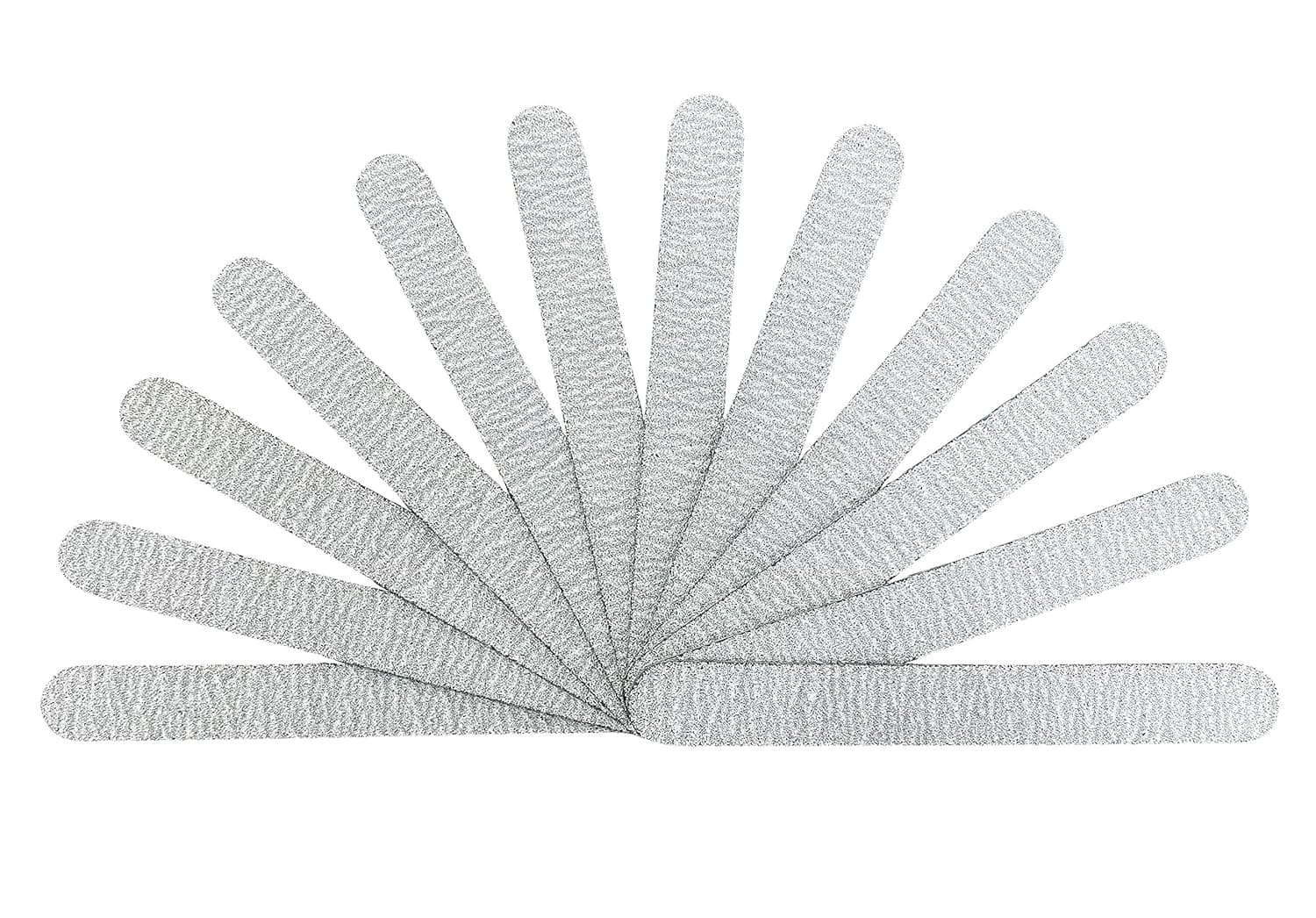 PrettyClaw | 50pc Mini Manicure Nail File 100/100 Grit Double Sided Zebra Emery Board For Nails Manicure Nail File 5 inches