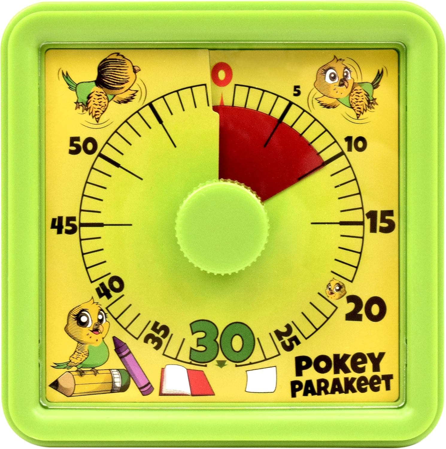 Pokey Parakeet Visual Timer: Classroom Homework Countdown Clock for Teachers Parents Children Students and Kids