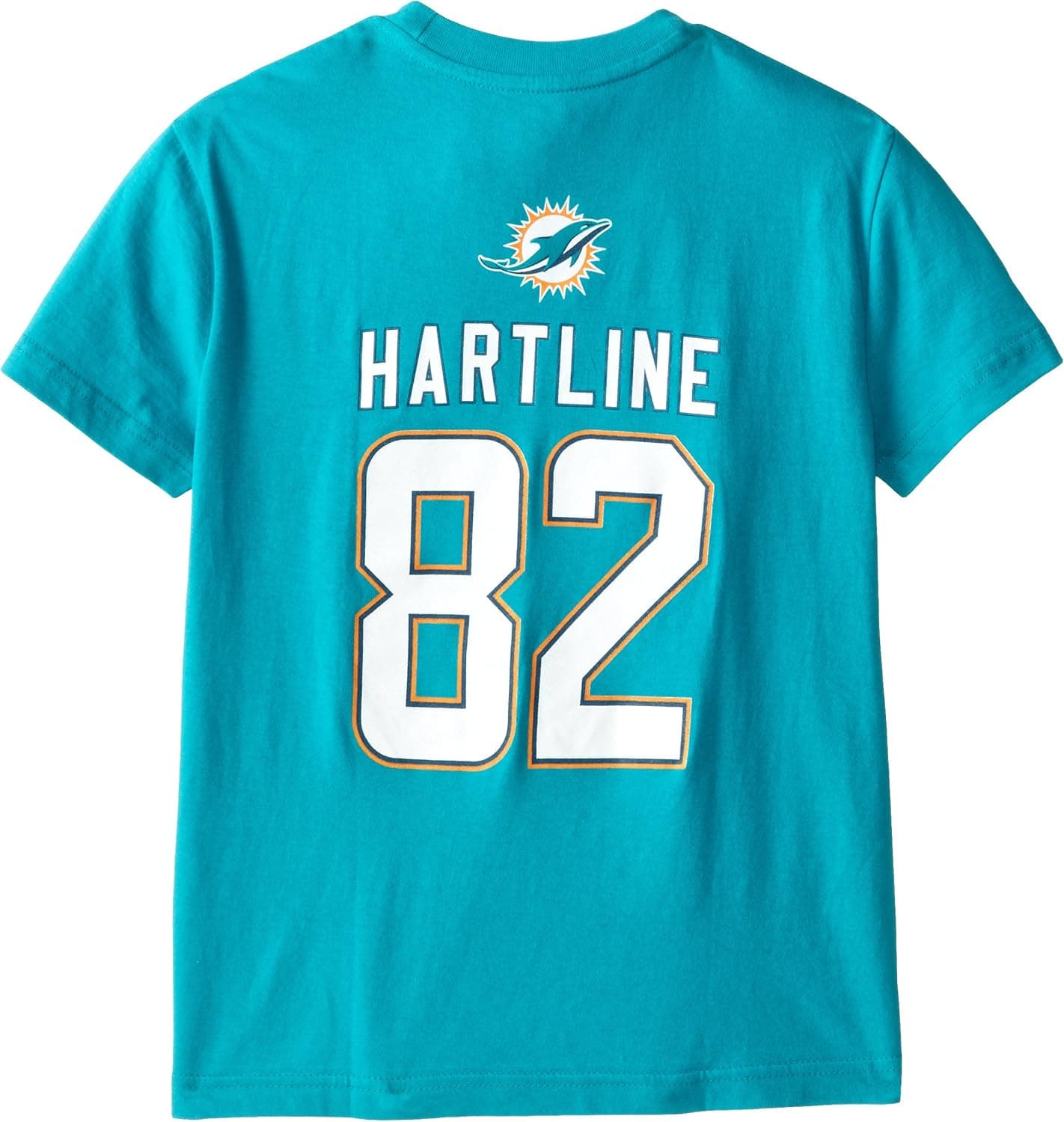 Outerstuff NFL Miami Dolphins Youth Short Sleeve Name and Number Tee (Age 4-18)