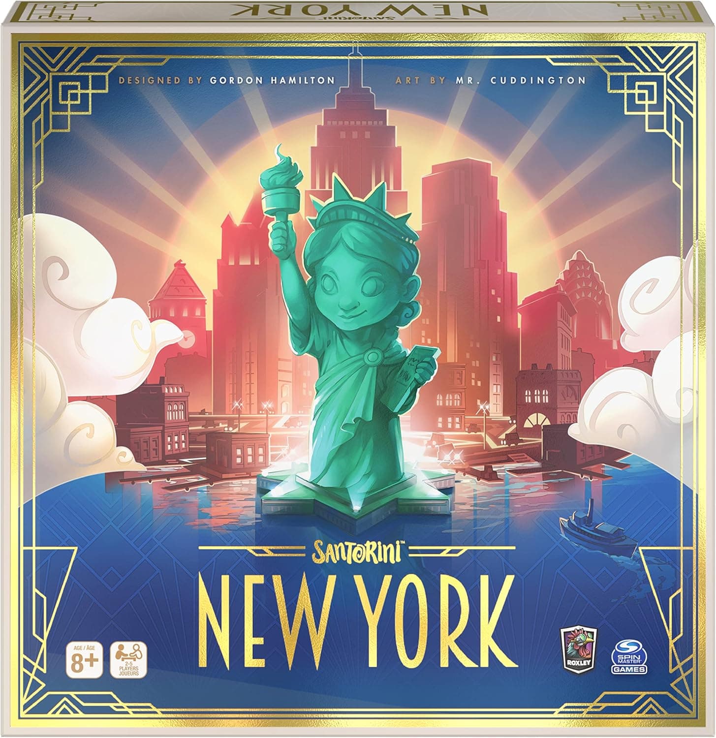 Santorini New York, Strategy Board Game, for Adults and Kids Ages 8 and up