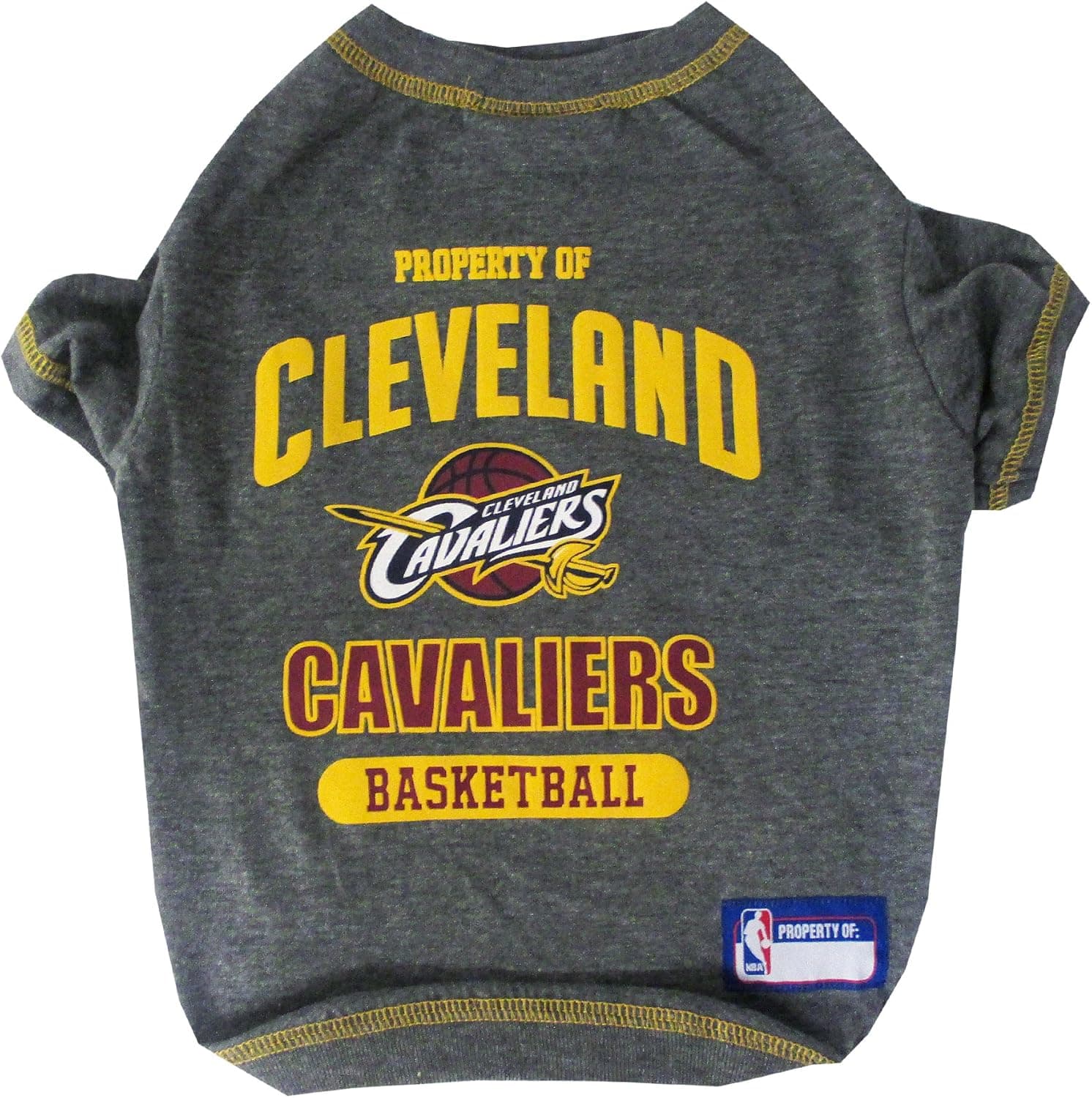 Pets First NBA Licensed Hoodies & T-shirt for Dogs & Cats, Clevel& Cavaliers, Large