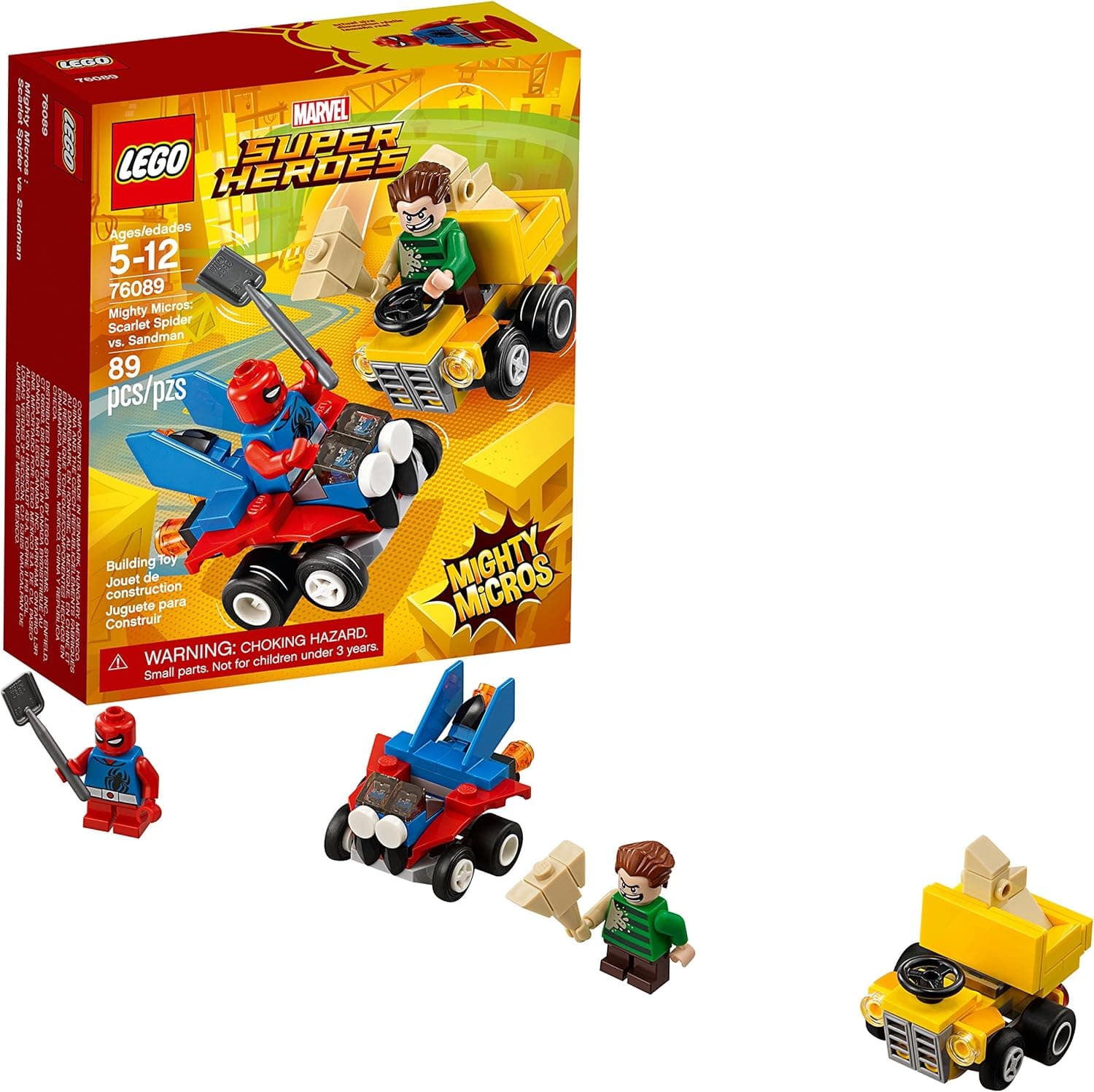 LEGO Marvel Super Heroes Mighty Micros: Scarlet Spider vs. Sandman 76089 Building Kit (89 Piece)